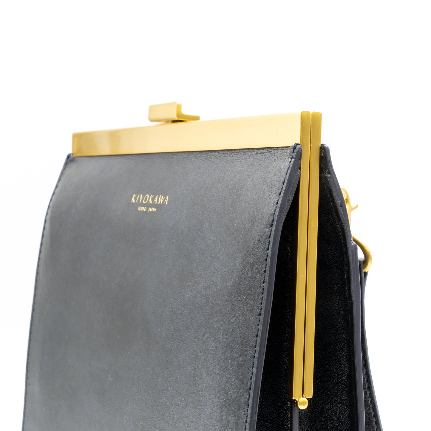 牛革ヌメ 口金ショルダーバッグ 【AUD002】