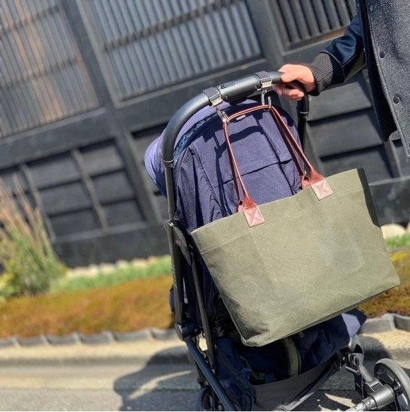 帆布×牛革 ビッグトートバッグ【SA201】
