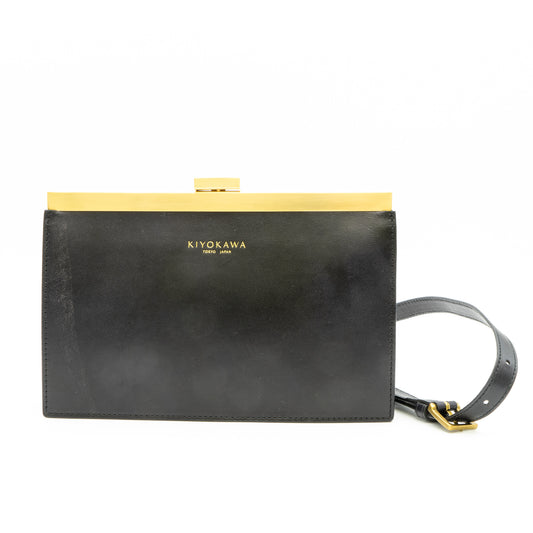 牛革ヌメ　口金クラッチ 【AUD001】