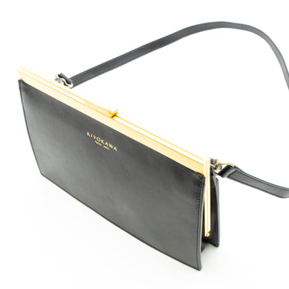 牛革ヌメ　口金クラッチ 【AUD001】