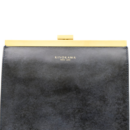 牛革ヌメ　口金ショルダーバッグ 　【AUD002】