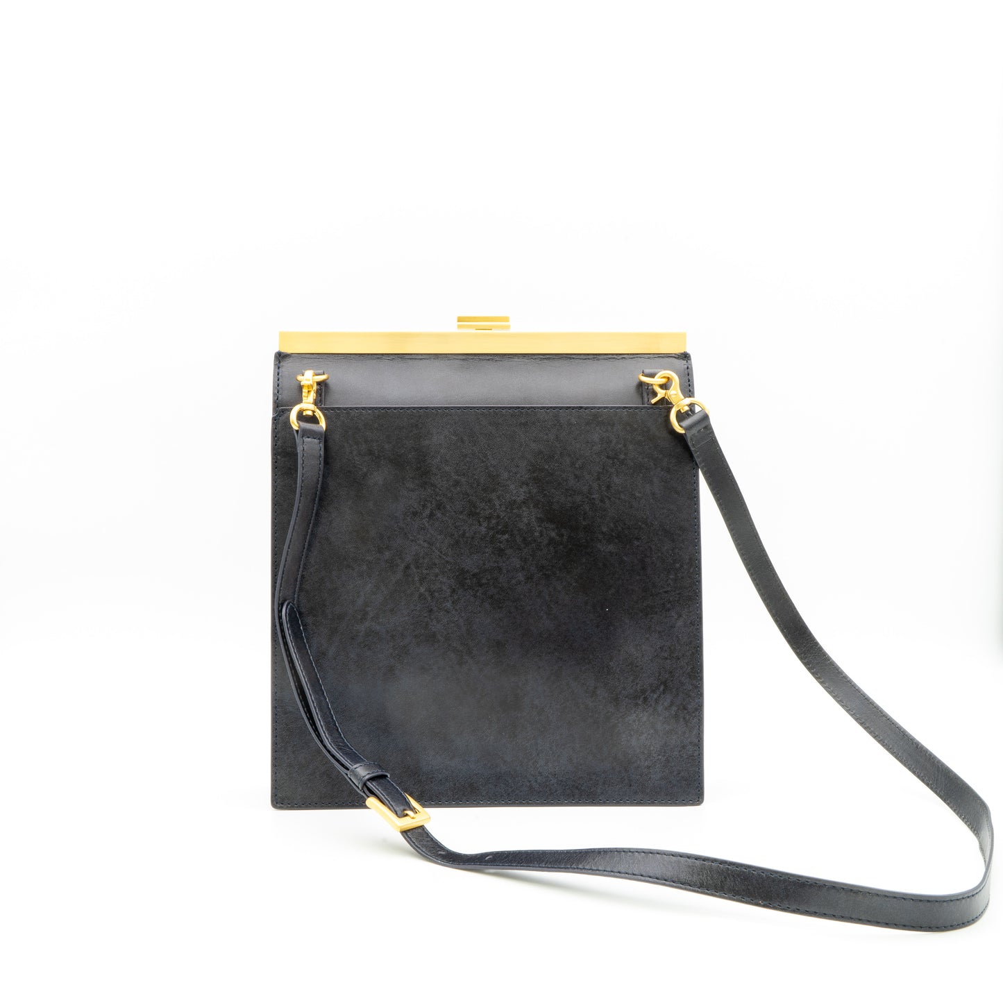 牛革ヌメ　口金ショルダーバッグ 　【AUD002】