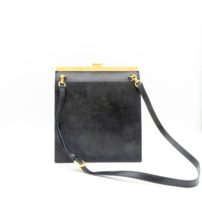 牛革ヌメ　口金ショルダーバッグ 　【AUD002】