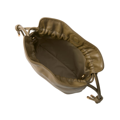 Soft cowhide shoulder pouch [ZIT001]